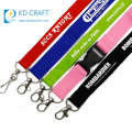 Free sample cheap custom polyester adjustable silk screen printed lanyard for football team